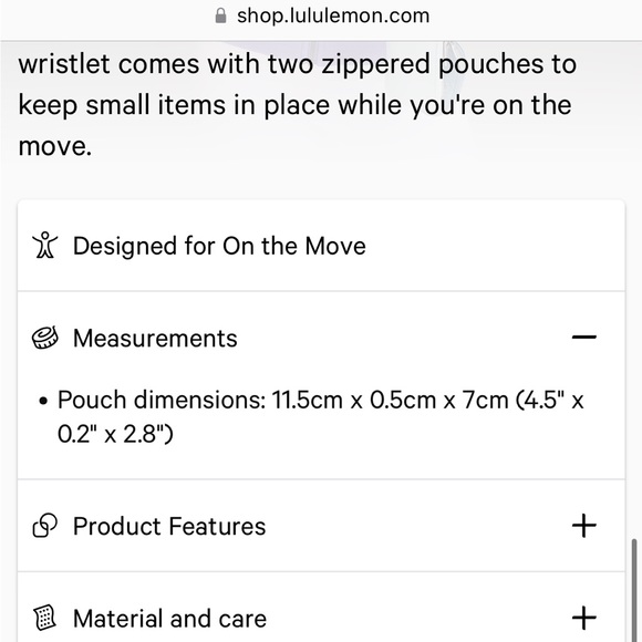 NEW LULULEMON DUAL POUCH WRISTLET BLUE - Picture 13 of 15